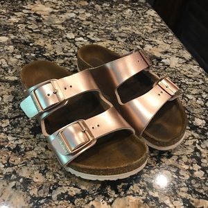 Rose Gold Birkenstocks